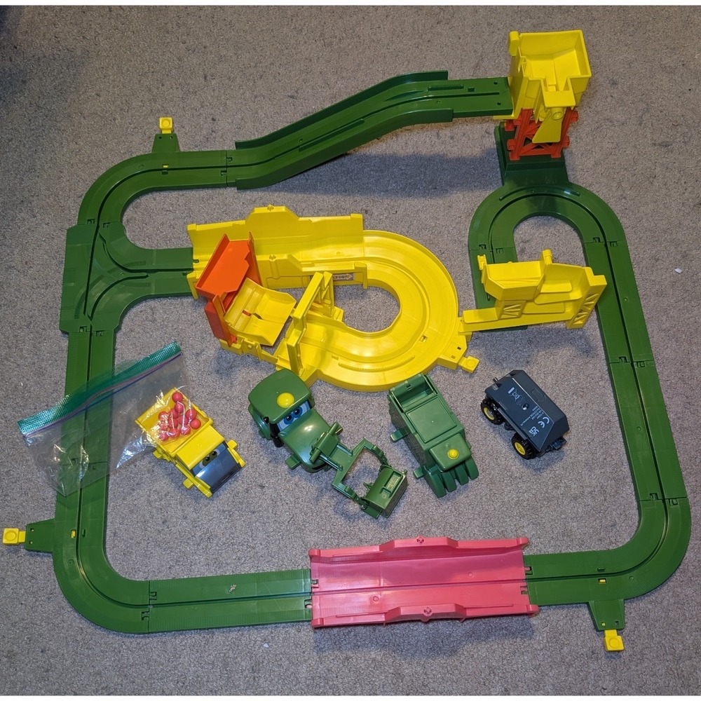 Rare John Deere Big Loader Tomy Johnny Tractor & the Magical Farm Motorized Toy